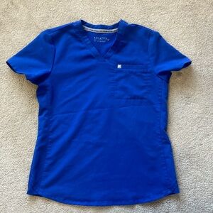 Fabletics Scrubs Royal Blue Set
